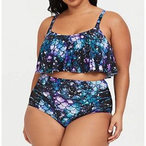 TORRID Mermaid 2 Piece High Waisted Bikini